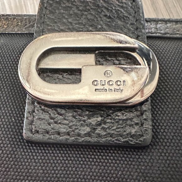 Gucci Black Nylon and Leather Long Wallet - Picture 4 of 12